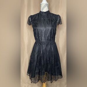 New Forever 21 Medium Black Lace Cocktail Dress